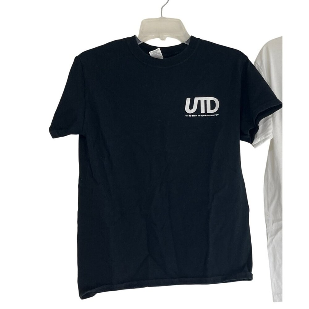 UTD Black Graphic Tee By Gildan Ultra Cotton Mens S 45f
